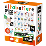 HEADU ALFABETIERE TATTILE SCRIVO E LEGGO GIOCO EDUCATIVO BAMBINI 3 6 ANNI